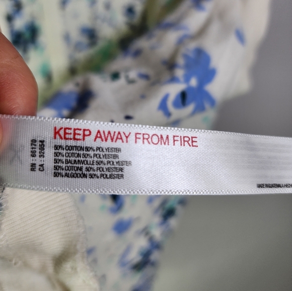 FP Movement x HATCH Love Floral Printed Tank Top Cornflower Blue Size XS - Picture 7 of 10